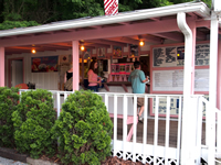 Fun things to do in Brevard NC : Dolly's Dairy Bar & Gift shop in Pisgah, NC. 