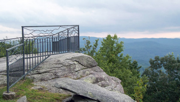 Fun things to do in Brevard NC : Jump Off Rock in Laurel Park, NC. 